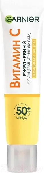 Крем солнцезащитный Garnier Флюид Невидимая защита с витамином С SPF50 (40мл) — фото 7