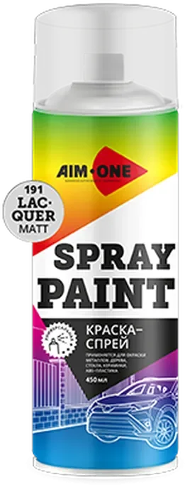 Лак автомобильный AIM-ONE SP-ML191 (450мл, лак матовый)