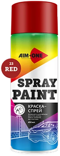 Краска автомобильная AIM-ONE SP-R23 (450мл, красный) — фото 6