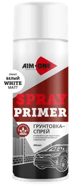 Грунтовка автомобильная AIM-ONE SPR-MW1007 (450мл, белый матовый) — фото 4