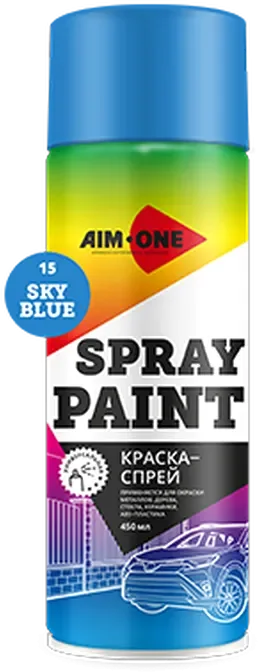Краска автомобильная AIM-ONE SP-SB15 (450мл, голубой)