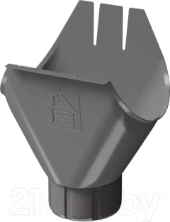 Воронка водосточная Docke Stal Premium 125/90 PVPV-1086 (графит 7024) — фото 3