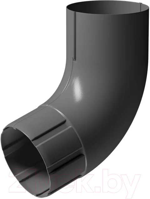 Колено трубы водосточной Docke Stal Premium 72 градуса D90 PVPB-1086 (графит 7024)