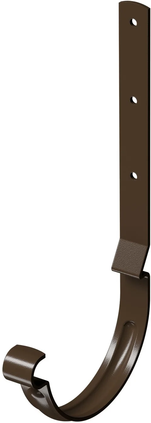 Кронштейн желоба Docke Stal Premium длинный D125 PVKD-1004 (каштан 8017)