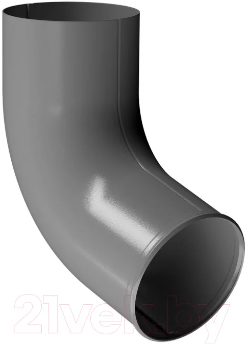 Колено трубы водосточной Docke Stal Premium D90 PVPO-1086 (графит 7024)