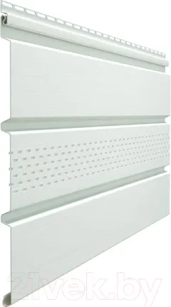 Софит для крыши Docke Standard с центральной перфорацией (пломбир) — фото 3