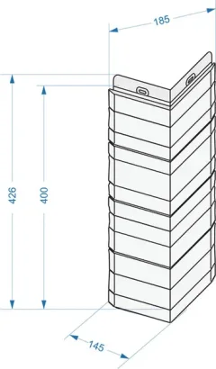 Угол для фасадной панели Docke Standard Алтай (графит) — фото 6
