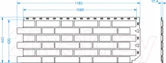 Фасадная панель Docke Standard Flemish (1.183м, коричневый) — фото 9