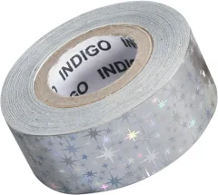 Обмотка для гимнастического снаряда Indigo Sport Stars / IN389 (серебристый) — фото 1