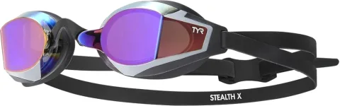 Очки для плавания TYR Stealth-X Mirrored/ LGSTLXM 526 (пурпурный/черный)