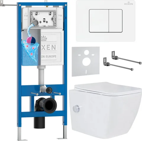 Инсталляция с унитазом подвесным Roxen StounFix Dual Fresh 868531