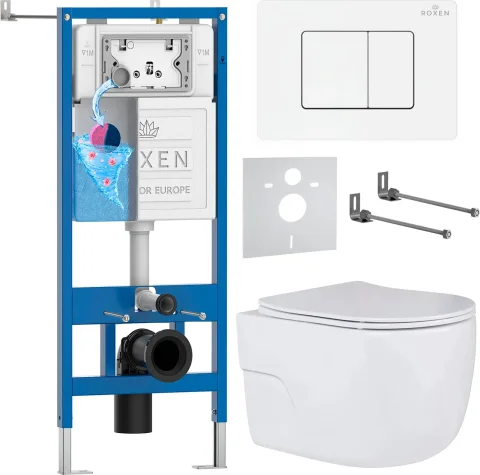 Инсталляция с унитазом подвесным Roxen StounFix Dual Fresh 868535