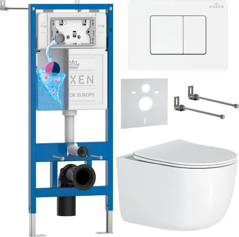 Инсталляция с унитазом подвесным Roxen StounFix Dual Fresh 868536