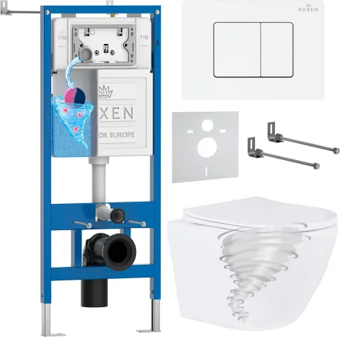 Инсталляция с унитазом подвесным Roxen StounFix Dual Fresh 868550