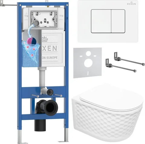 Инсталляция с унитазом подвесным Roxen StounFix Dual Fresh 868568