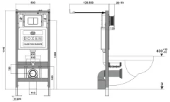 Инсталляция для унитаза Roxen StounFix Dual Fresh 968409 — фото 8