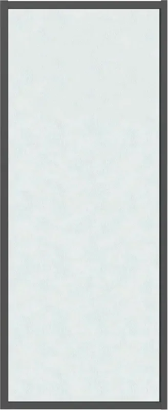 Душевая стенка Grossman Style 90x195 / 200.K33.05.90.21.02 (черный матовый/стекло шиншилла)