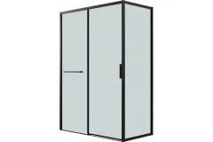 Душевая стенка Grossman Style 90x195 / 200.K33.05.90.21.02 (черный матовый/стекло шиншилла) — фото 2