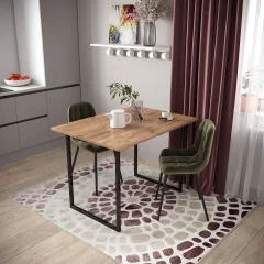 Обеденный стол Mio Tesoro Tako Lite (дуб крафт золотой/черный) — фото 2