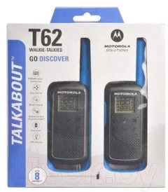 Комплект раций Motorola Talkabout T62 (синий) — фото 2