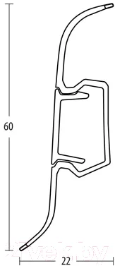 Плинтус Grace Technical T20 Береза (2.5м) — фото 3