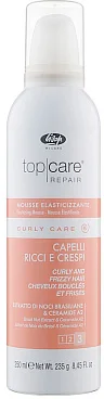 Мусс для укладки волос Lisap Top Care Repair Curly Care разглаживающий для вьющихся волос (250мл)