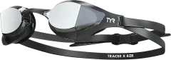 Очки для плавания TYR Tracer-X RZR Racing Mirrored / LGTRXRZM 043 (серебристо/черный) — фото 1