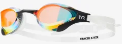 Очки для плавания TYR Tracer-X RZR Racing Mirrored / LGTRXRZM 641 (красный/белый) — фото 1
