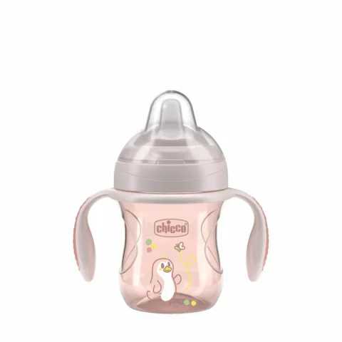 Поильник Chicco Transition Cup 4м+ / 00006911150000 (розовый)