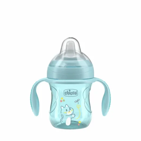Поильник Chicco Transition Cup 4м+ / 00006911250000 (голубой)