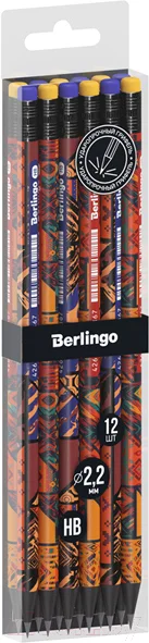 Набор простых карандашей Berlingo Tribe / BP00S06_12 (12шт, ассорти) — фото 1