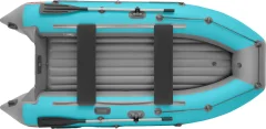 Надувная лодка Roger Boat Trofey 3100 (без киля, бирюзовый/серый комби) — фото 2