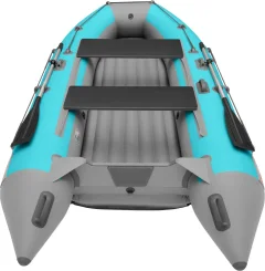 Надувная лодка Roger Boat Trofey 3100 (без киля, бирюзовый/серый комби) — фото 6
