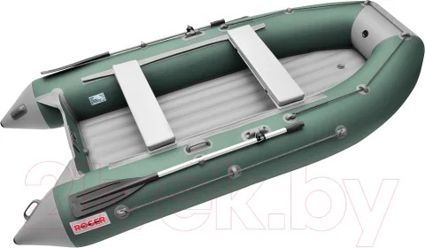 Надувная лодка Roger Boat Trofey 3300 (без киля, зеленый/серый)