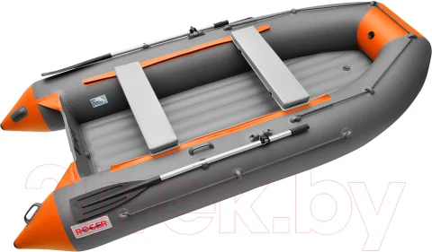 Надувная лодка Roger Boat Trofey 3300 (без киля, графит/оранжевый)