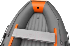 Надувная лодка Roger Boat Trofey 3300 (без киля, графит/оранжевый) — фото 5