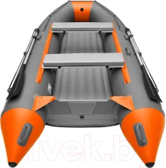 Надувная лодка Roger Boat Trofey 3300 (без киля, графит/оранжевый) — фото 9