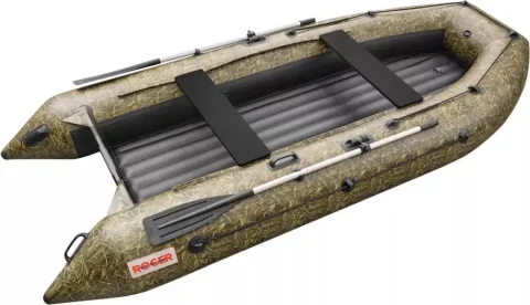 Надувная лодка Roger Boat Trofey 3300 (без киля, камуфляж камыш/черный комби)