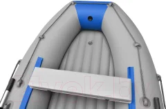 Надувная лодка Roger Boat Trofey 3500 (без киля, серый/синий) — фото 6