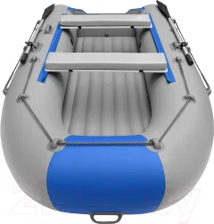 Надувная лодка Roger Boat Trofey 3500 (без киля, серый/синий) — фото 8