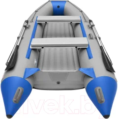 Надувная лодка Roger Boat Trofey 3500 (без киля, серый/синий) — фото 10