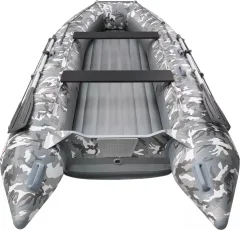 Надувная лодка Roger Boat Trofey 3500 (без киля, серый камуфляж/графит комби) — фото 8
