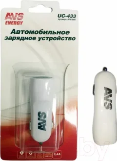 Адаптер питания автомобильный AVS UC-433 / A78700S (2.4А) — фото 6
