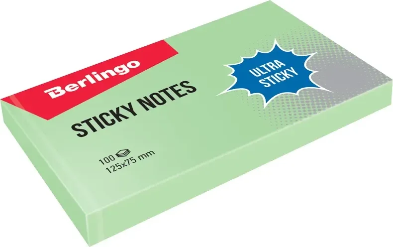 Блок для записей Berlingo Ultra Sticky / LSn_39301 (зеленый)