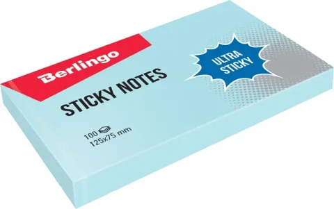 Блок для записей Berlingo Ultra Sticky / LSn_39302 (голубой)