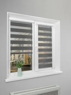 Рулонная штора кассетная Sundays Home UNI-2 LB 11-10 52х160 (серый, левая) — фото 8