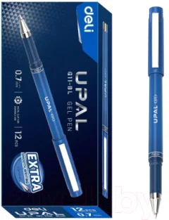Набор гелевых ручек Deli Upal EG11-BL-P (12шт, синий) — фото 10