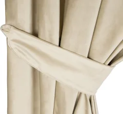Комплект штор Mio Tesoro Velvet 150x260 + Гардина Soft Lines 306 400х270 (кремовый/белый лен) — фото 7
