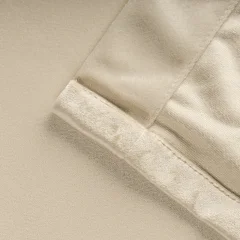 Комплект штор Mio Tesoro Velvet 150x260 + Гардина Soft Lines 306 400х270 (кремовый/белый лен) — фото 9