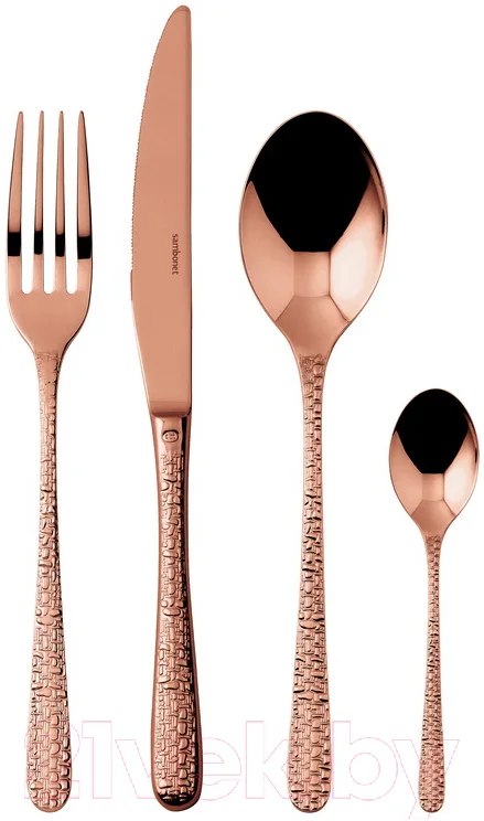Набор столовых приборов Sambonet Venezia Copper 18/10 PVD / 52765C81 (24пр)